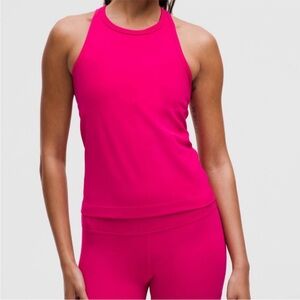 Lululemon align waist-length racerback passionate Pink Tank Top Sz 0